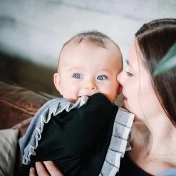 AAA Design Baby Merino Blanket – Grey/Black 5 AAA Design Baby Merino Blanket – Grey/Black