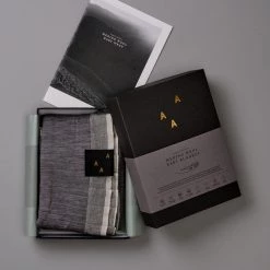 AAA Design Baby Merino Blanket – Grey/Black