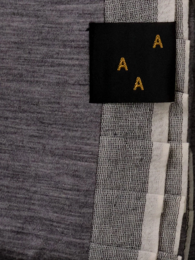 AAA Design Baby Merino Blanket – Grey/Black 2 AAA Design Baby Merino Blanket – Grey/Black