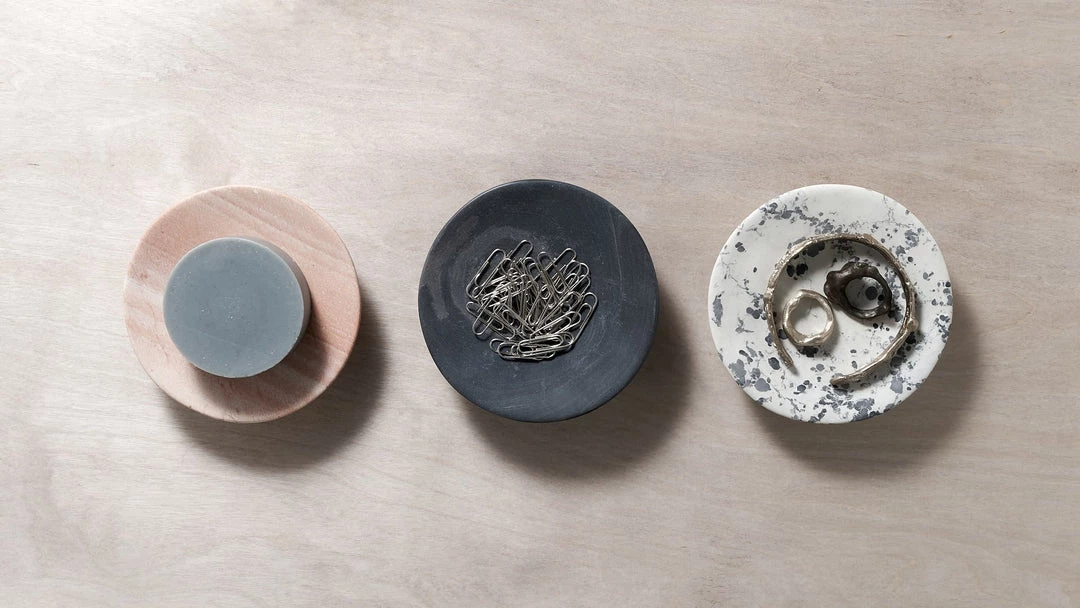 Asili Living Round Soap Dish – Grey 2 Asili Living Round Soap Dish – Grey