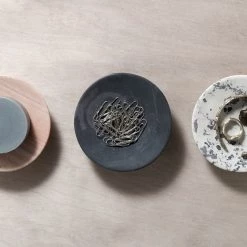 Asili Round Soap Dish – Malachite