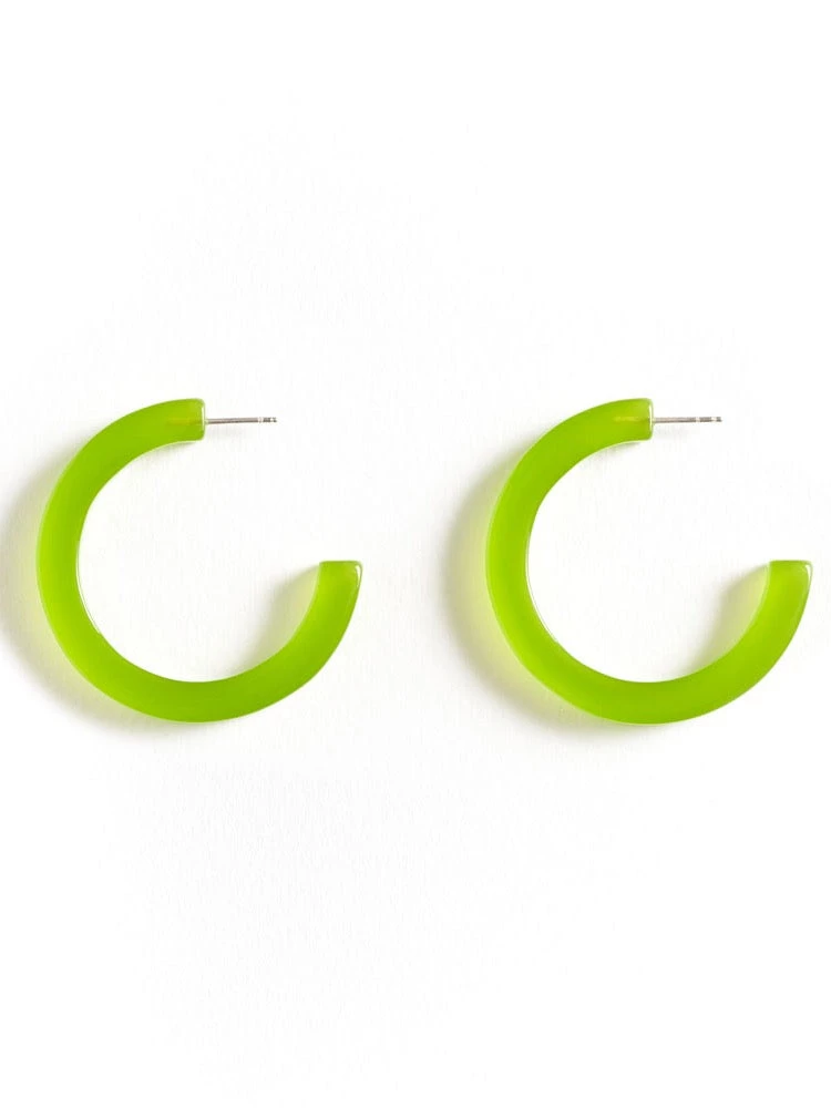 Auór Large Hoops – Celery 1 Auór Large Hoops – Celery