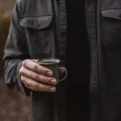 Barebones Enamel Espresso Cups (Set Of 2) – Slate Grey Kitchen＋Table