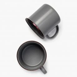 Barebones Enamel Mug – Slate Grey (Set Of 2) Kitchen+Table