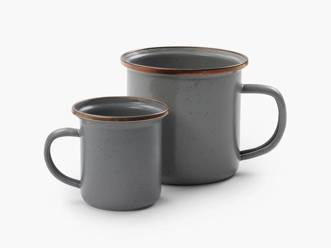 Barebones Enamel Espresso Cups (Set Of 2) – Slate Grey Kitchen+Table 4 Barebones Enamel Espresso Cups (Set Of 2) – Slate Grey Kitchen+Table