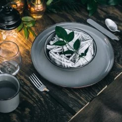 Barebones Enamel Mug – Slate Grey (Set Of 2) Kitchen＋Table