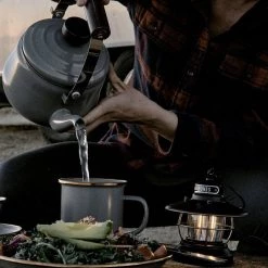 Barebones Enamel Teapot – Slate Grey $50—$100