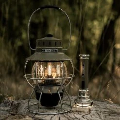 Barebones Gifts For Her Railroad Lantern – Olive Drab
