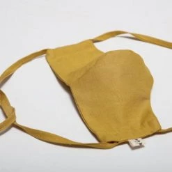 Peppin Linen Face Mask - Citrus 9 Peppin Linen Face Mask - Citrus