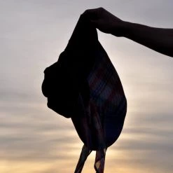 Companion Broad Brim With Wide Plaid Ties – Black EOS Sale*