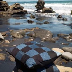 Companion Quilted Cushion – Denim