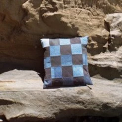 Companion Quilted Cushion – Denim