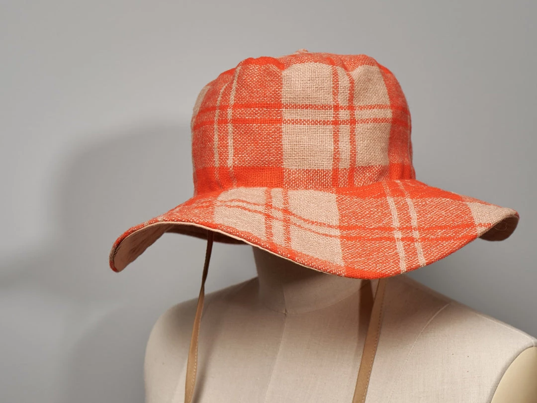 Companion Classic Brim With Ties – Red & Oat Check Wardrobe 3 Companion Classic Brim With Ties – Red & Oat Check Wardrobe