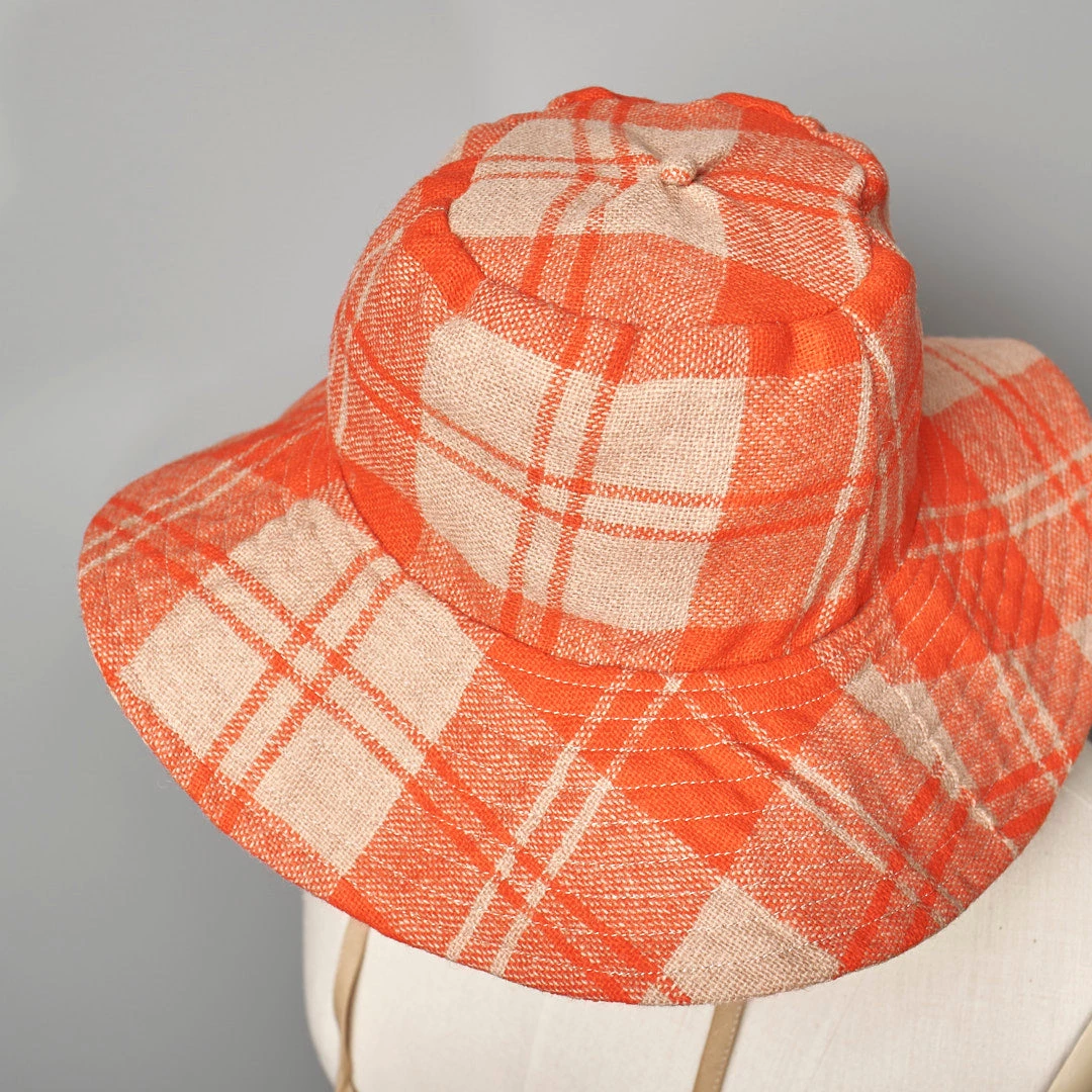 Companion Classic Brim With Ties – Red & Oat Check Wardrobe 5 Companion Classic Brim With Ties – Red & Oat Check Wardrobe