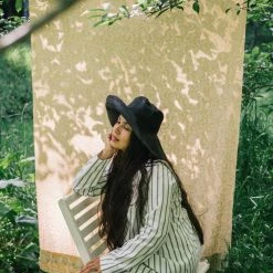 Companion Wardrobe Broad Brim – Charcoal & Check 7 Companion Wardrobe Broad Brim – Charcoal & Check