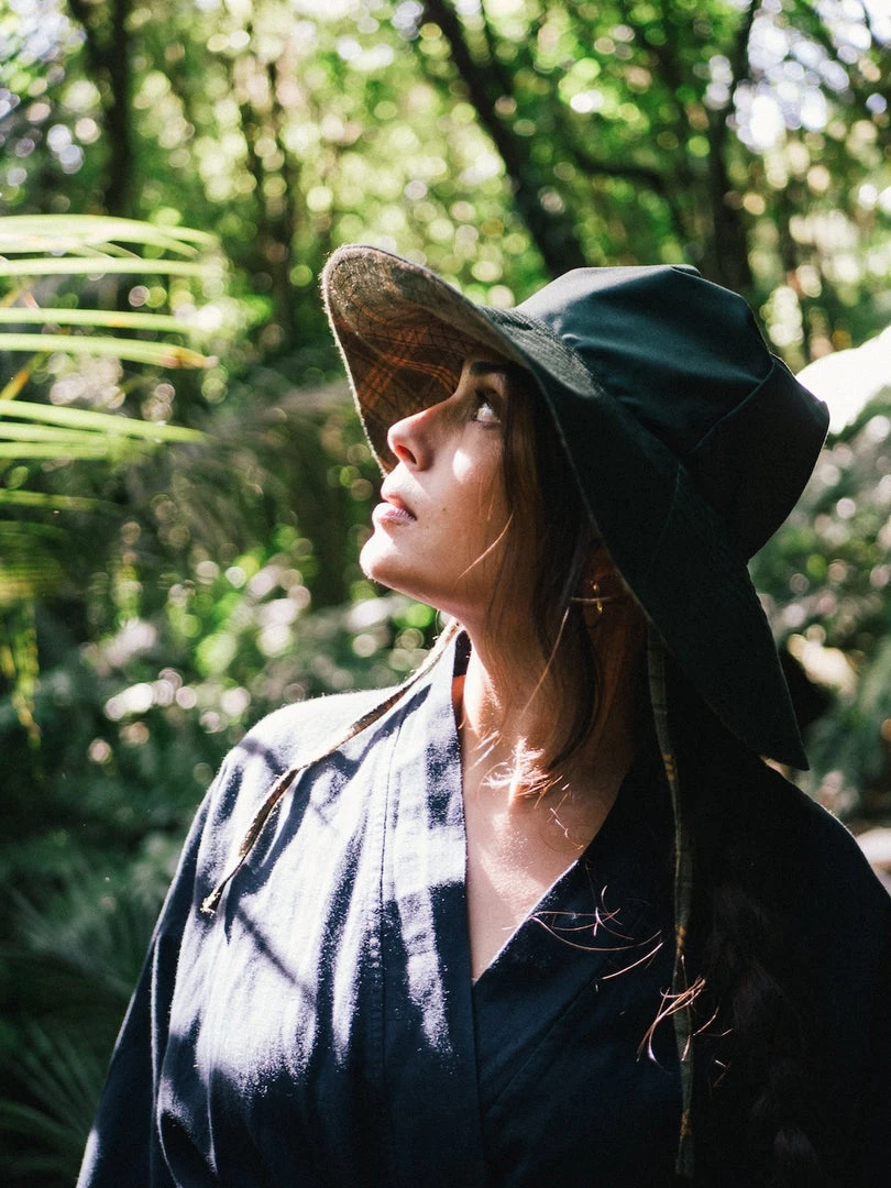 Companion Broad Brim – Pine & Check Wardrobe 1 Companion Broad Brim – Pine & Check Wardrobe