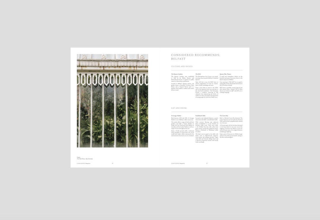 CONSIDERED Magazine – Vol 1 3 CONSIDERED Magazine – Vol 1