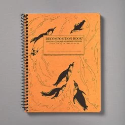 Decomposition Recycled Notebook – Large/Ruled (King Penguins) Workspace