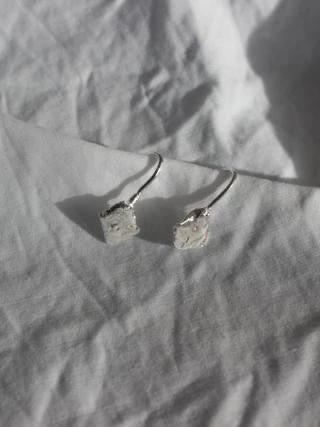 EMBR Jewellery Nebular Hook Studs – Silver 1 EMBR Jewellery Nebular Hook Studs – Silver