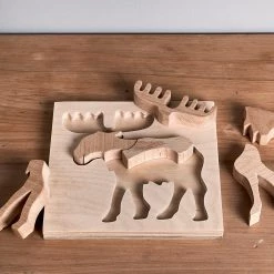 Eguchi Toys Baby＋Child Natural Wooden Elk Puzzle
