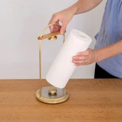 Futagami Living Kitchen Paper Holder – Brass