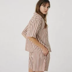 General Sleep Camilla Set - Cumin Stripe