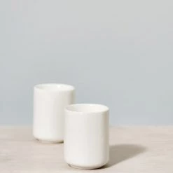 Gidon Bing Living Twin Wall Cup – Satin White