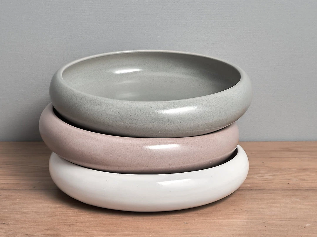 Gidon Bing Footless Bowl – Dusty Pink 2 Gidon Bing Footless Bowl – Dusty Pink