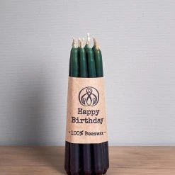 Hohepa Candles Birthday Candles Set – Green, Blue & Purple Living