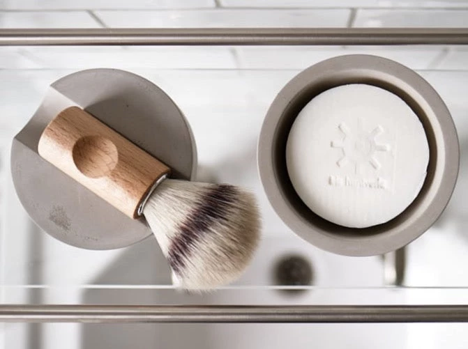 Iris Hantverk Shaving Cup With Cedarwood Shaving Soap 2 Iris Hantverk Shaving Cup With Cedarwood Shaving Soap