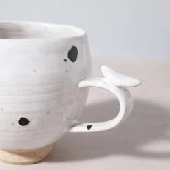 Jino Ceramic Studio Bird Handle Cup – Dalmatian White 8 Jino Ceramic Studio Bird Handle Cup – Dalmatian White