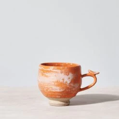 Jino Ceramic Studio Bird Handle Cup – Mandarin