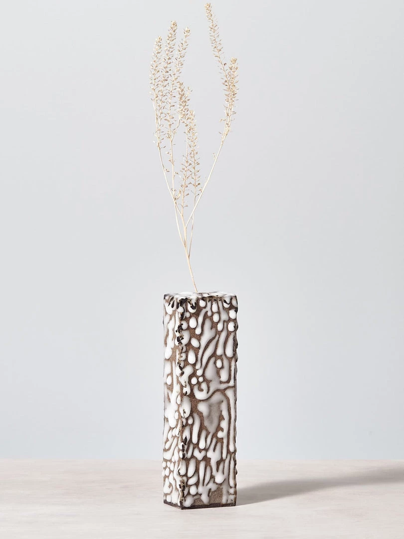 Jino Ceramic Studio Living Rectangular Vase – Plumb Blossom 1 Jino Ceramic Studio Living Rectangular Vase – Plumb Blossom