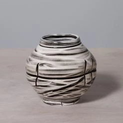 Jino Ceramic Studio Guiyal Brushed Moon Jar Living