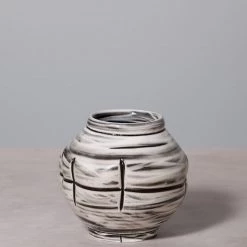 Jino Ceramic Studio Guiyal Brushed Moon Jar Living