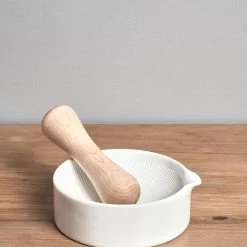 Koizumi Studio Living Mortar & Pestle - Shitaku Series