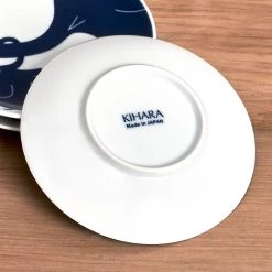 Kihara Komon Kids Plate - Whale Living