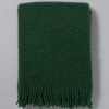 Klippan Gotland Wool Throw – Bottle Green