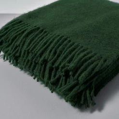 Klippan Gotland Wool Throw – Bottle Green 5 Klippan Gotland Wool Throw – Bottle Green