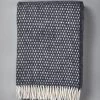 Klippan Knut Woven Lambswool Throw – Dark Grey