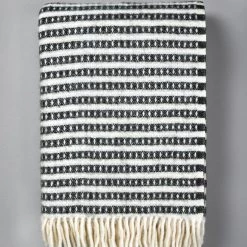 Klippan Olle Brushed ECO* Lambswool Throw – Black Living