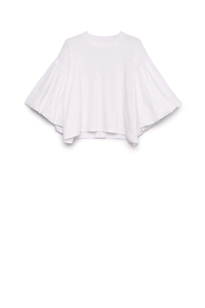 Kowtow Balloon Sleeve Tee - White EOS Sale* 5 Kowtow Balloon Sleeve Tee - White EOS Sale*