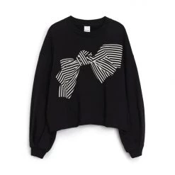 Kowtow EOS Sale* Bow Print Sweater - Black 11 Kowtow EOS Sale* Bow Print Sweater - Black