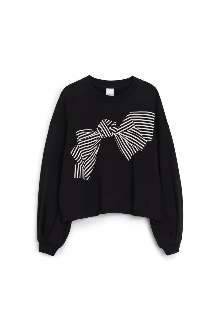 Kowtow EOS Sale* Bow Print Sweater - Black 6 Kowtow EOS Sale* Bow Print Sweater - Black