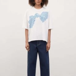 Kowtow Bow Tee - White