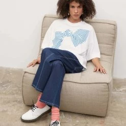 Kowtow Bow Tee - White