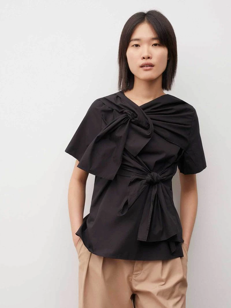 Kowtow Bow Top - Black EOS Sale* 1 Kowtow Bow Top - Black EOS Sale*