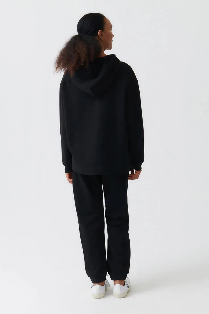 Kowtow Boxy Hoodie – Black 4 Kowtow Boxy Hoodie – Black