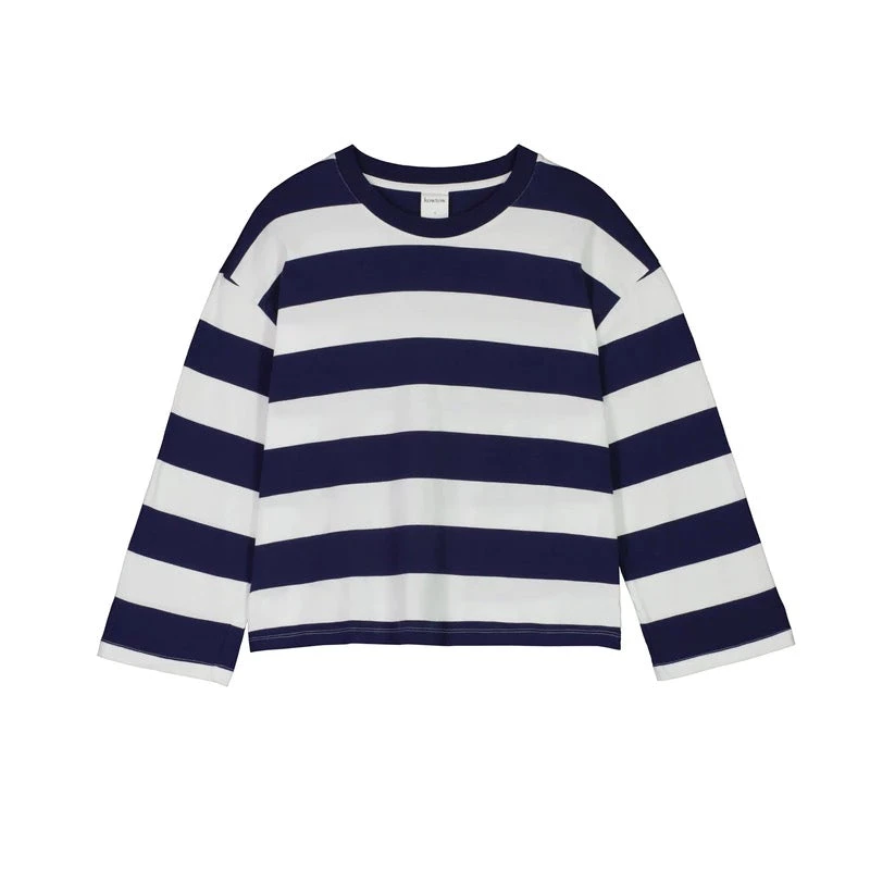 Kowtow Boxy Long Sleeve Top - Navy White Stripe EOS Sale* 7 Kowtow Boxy Long Sleeve Top - Navy White Stripe EOS Sale*
