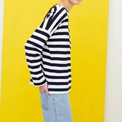 Kowtow Breton Sweater - Navy Stripe EOS Sale* 7 Kowtow Breton Sweater - Navy Stripe EOS Sale*